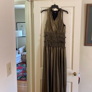 Gold maxi dress from Current Air